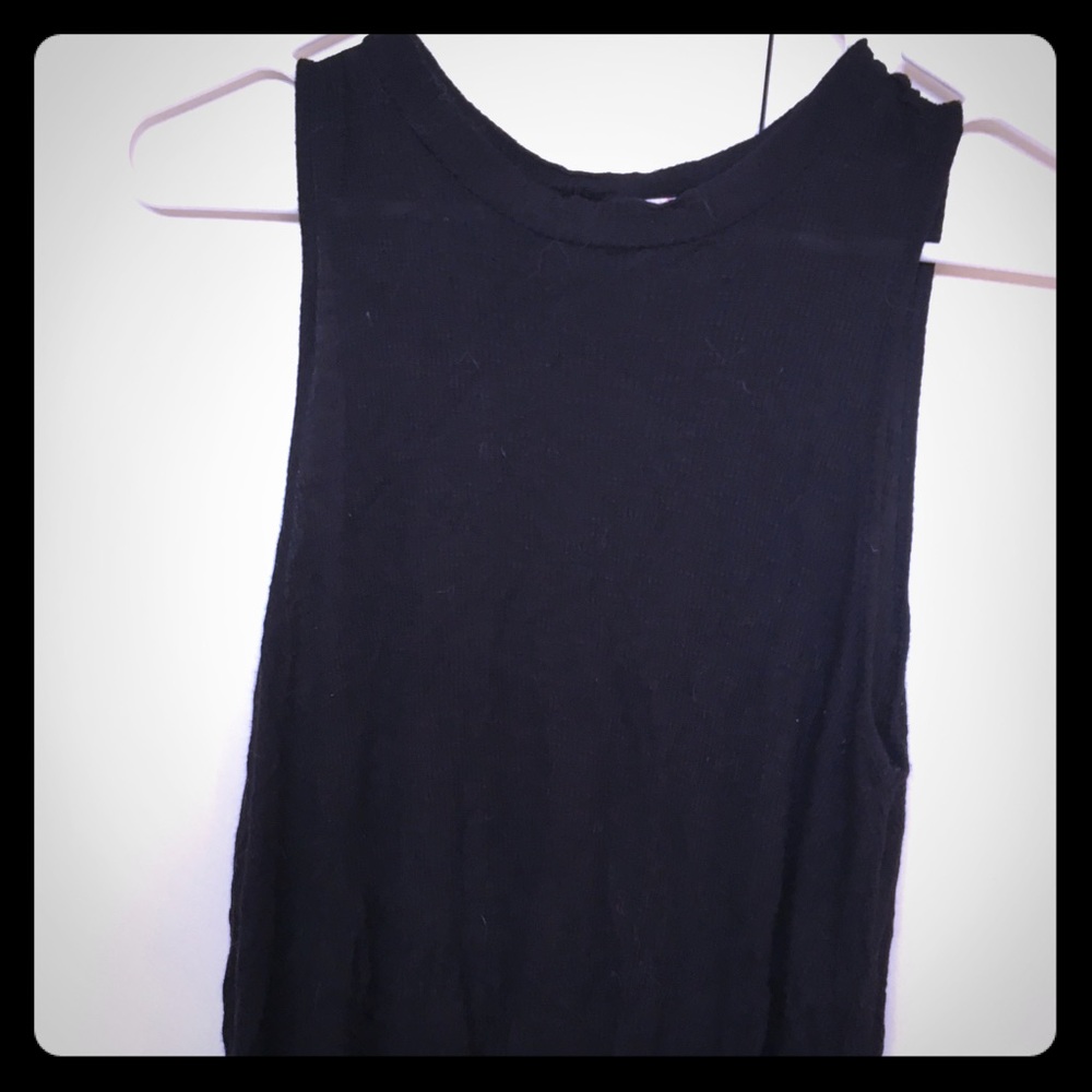 Pink Republic Black Cropped Tank